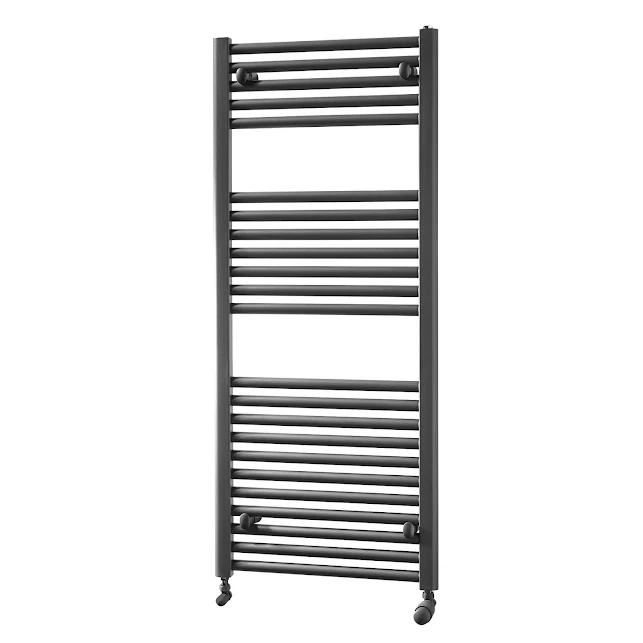 Towelrads Pisa Heated Towel Rail Black - 1200 X 500mm 4 Towelrads Pisa Heated Towel Rail Black - 1200 X 500mm - Image 2