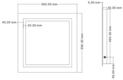 Artis Niteo LED Bathroom Mirror With Demister Pad - 500 X 500mm - Mains Power -Bathroom Supplies Sales 2024 043ad39a 5ced 41e5 8f39 6ec946be8b72