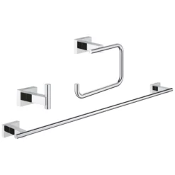 Grohe Essentials Cube 3-in-1 Accessories Set Chrome 40777001