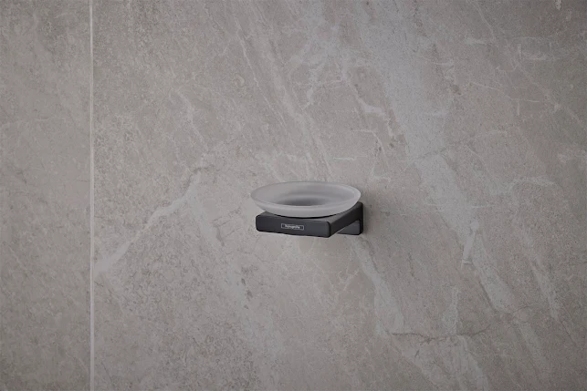 Hansgrohe AddStoris Soap Dish Matt Black - 41746670 3 Hansgrohe AddStoris Soap Dish Matt Black - 41746670