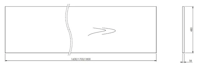 Vitusso Oak Bath Side Panel - 1800mm 7 Vitusso Oak Bath Side Panel - 1800mm - Image 5