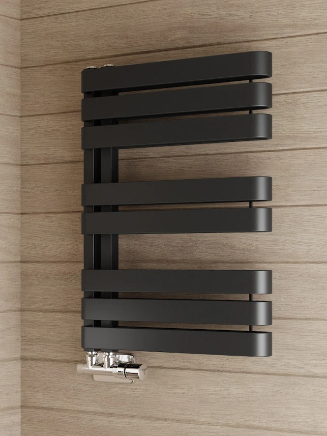 Terma Warp S Heated Towel Rail Matt Black 655 X 500mm 3 Terma Warp S Heated Towel Rail Matt Black 655 X 500mm