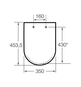 Roca The Gap Slim Soft Close D-Shape White Toilet Seat 4 Roca The Gap Slim Soft Close D-Shape White Toilet Seat - Image 2