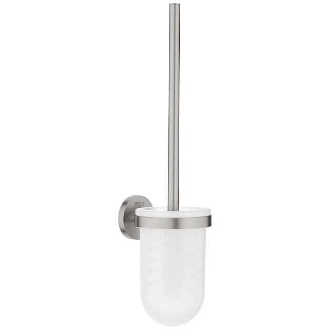Grohe Essentials Toilet Brush And Holder SuperSteel 40374DC1 3 Grohe Essentials Toilet Brush And Holder SuperSteel 40374DC1
