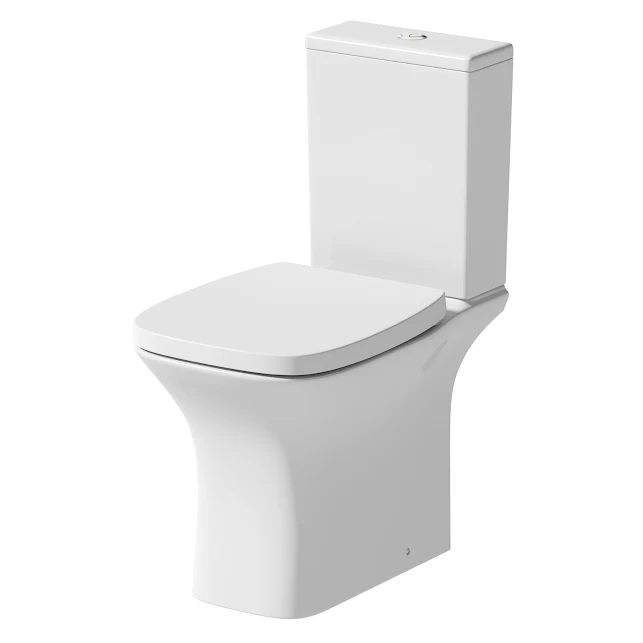 Affine Bayeux Soft Close Square Toilet Seat - Top Fix White 5 Affine Bayeux Soft Close Square Toilet Seat - Top Fix White - Image 3