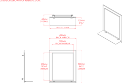 Croydex Hang 'N' Lock Rydal Double Layer Rectangular Mirror With Glass Shelf 500 X 400mm - MM700800 -Bathroom Supplies Sales 2024 126f192d 928c 41c9 abcb a740d7fc860f