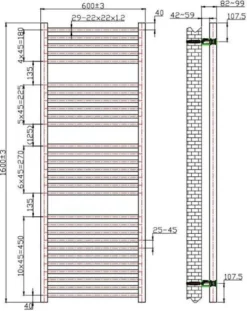 Dual Fuel Square Bar Heated Towel Rail - 1600 X 600mm - Thermostatic -Bathroom Supplies Sales 2024 16dc2cc0 2c45 432b ab3f ee2e3ab97dc6
