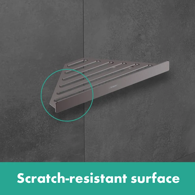 Hansgrohe AddStoris Corner Shower Caddy Shelf Brushed Black - 41741340 6 Hansgrohe AddStoris Corner Shower Caddy Shelf Brushed Black - 41741340 - Image 4