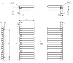 Terma Warp S Heated Towel Rail Matt Teal 1110 X 500mm -Bathroom Supplies Sales 2024 1c54ac13 7428 46a7 9c3a 0c3a5733de4b 4