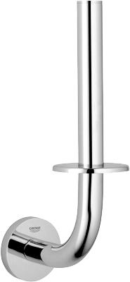 Grohe Essentials Chrome Wall Hung Spare Toilet Roll Holder