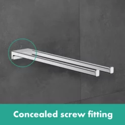 Hansgrohe AddStoris Twin-Handle Towel Holder 445mm Chrome - 41770000 6 Hansgrohe AddStoris Twin-Handle Towel Holder 445mm Chrome - 41770000 -Bathroom Supplies Sales 2024 1e97109d 7f00 4414 ae59 bd63aa6d7c4e