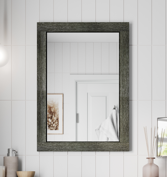 Artis Charcoal Grey 500 X 700mm Framed Bathroom Mirror 3 Artis Charcoal Grey 500 X 700mm Framed Bathroom Mirror
