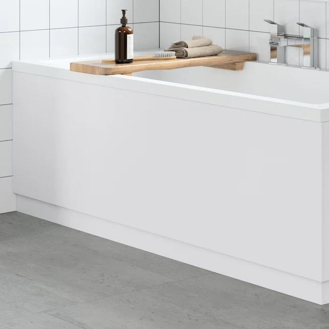 Artis White Gloss MDF Bath Side Panel 1800mm 3 Artis White Gloss MDF Bath Side Panel 1800mm
