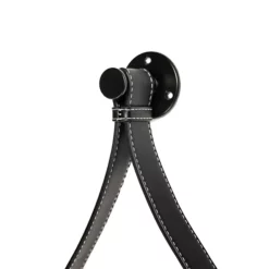 Croydex Metal Framed Bathroom Mirror With Leather Effect Hanging Strap - Matt Black -Bathroom Supplies Sales 2024 23808893 6278 44a7 8992 1d82cc41ba87