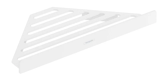 Hansgrohe AddStoris Corner Shower Caddy Shelf - Matt White 4 Hansgrohe AddStoris Corner Shower Caddy Shelf - Matt White - Image 2