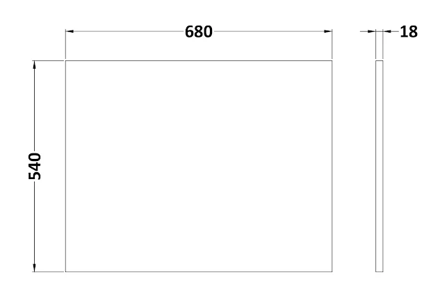 Ceramica L Shaped Shower Bath End Panel - White Gloss MDF 4 Ceramica L Shaped Shower Bath End Panel - White Gloss MDF - Image 2
