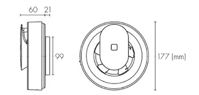 Vent-Axia Lo-Carbon Svara Smart Bathroom Extractor Fan 100mm - White 409802 4 Vent-Axia Lo-Carbon Svara Smart Bathroom Extractor Fan 100mm - White 409802 - Image 2
