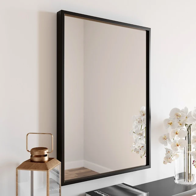 Vale Designs Rectangular Black Framed Mirror 700 X 500mm 3 Vale Designs Rectangular Black Framed Mirror 700 X 500mm