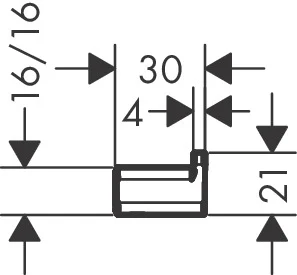 Hansgrohe AddStoris Single Robe Hook Chrome - 41742000 6 Hansgrohe AddStoris Single Robe Hook Chrome - 41742000 - Image 4