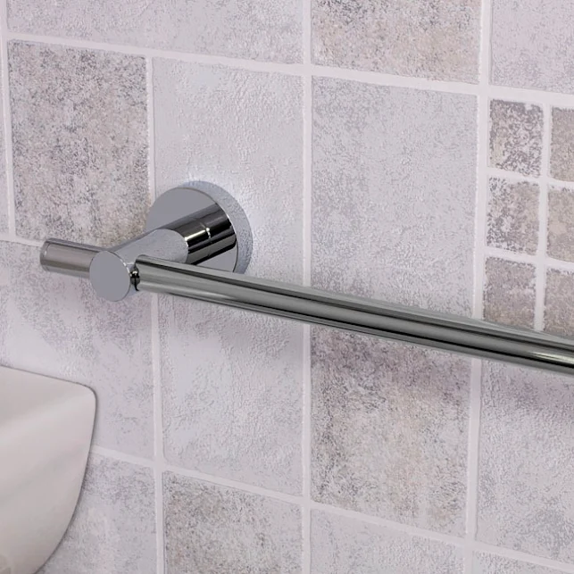 Croydex Epsom Flexi-Fix Chrome Towel Rail - QM482741 5 Croydex Epsom Flexi-Fix Chrome Towel Rail - QM482741 - Image 3