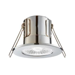 Bathroom Origins Shield Eco LED Dimmable Downlight Bathroom Light - Chrome (Natural White)