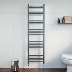 DuraTherm Heated Towel Rail Anthracite 1600 X 450mm Flat