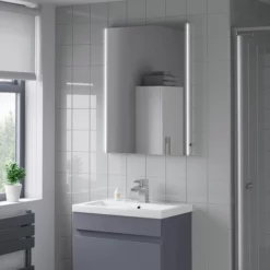 Artis Umbra LED Bathroom Mirror With Demister Pad 800 X 600mm - Mains Power