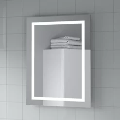 Artis Niteo LED Bathroom Mirror - 700 X 500mm - Battery Operated