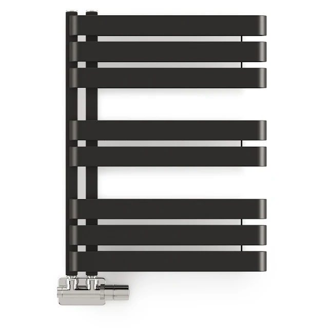 Terma Warp S Heated Towel Rail Matt Black 655 X 500mm 5 Terma Warp S Heated Towel Rail Matt Black 655 X 500mm - Image 3