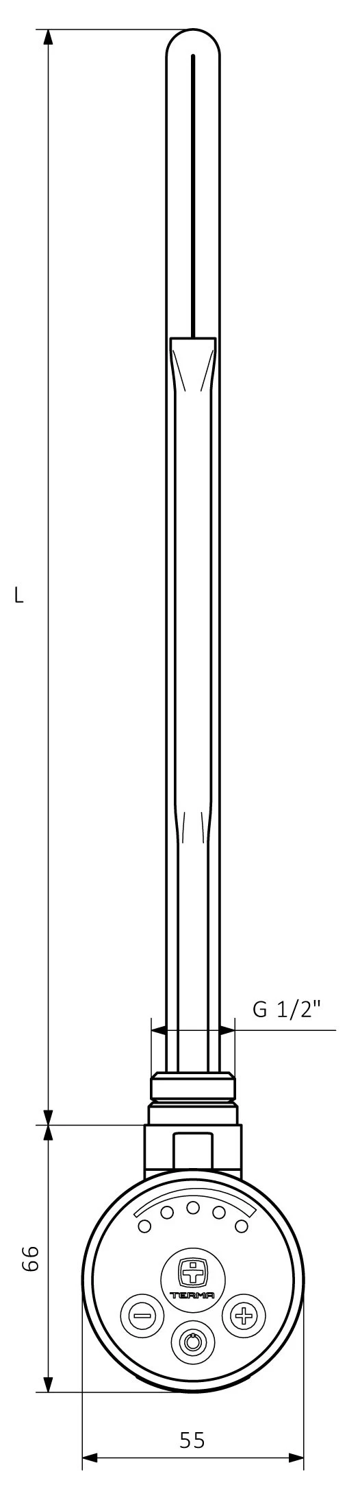 Terma MEG Chrome Heating Element 400w 8 Terma MEG Chrome Heating Element 400w - Image 6