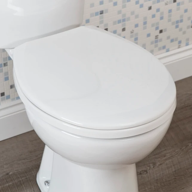 Bemis 3900 Round White Thermoplastic Toilet Seat 5 Bemis 3900 Round White Thermoplastic Toilet Seat - Image 3