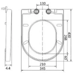 Ceramica Arles Soft Close D-Shape Toilet Seat - Top Fix White 5 Ceramica Arles Soft Close D-Shape Toilet Seat - Top Fix White -Bathroom Supplies Sales 2024 40c035c6 13b9 4676 b0fb 4ded1ab1c262