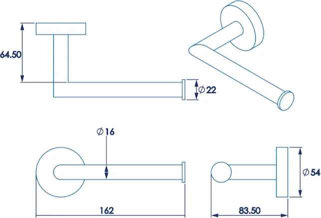 Croydex Epsom Accessory Pack Chrome 7 Croydex Epsom Accessory Pack Chrome - Image 5