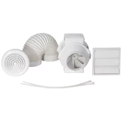 Airflow Aventa Timer Controlled In-line Shower Fan And Kit 100mm - 9041407