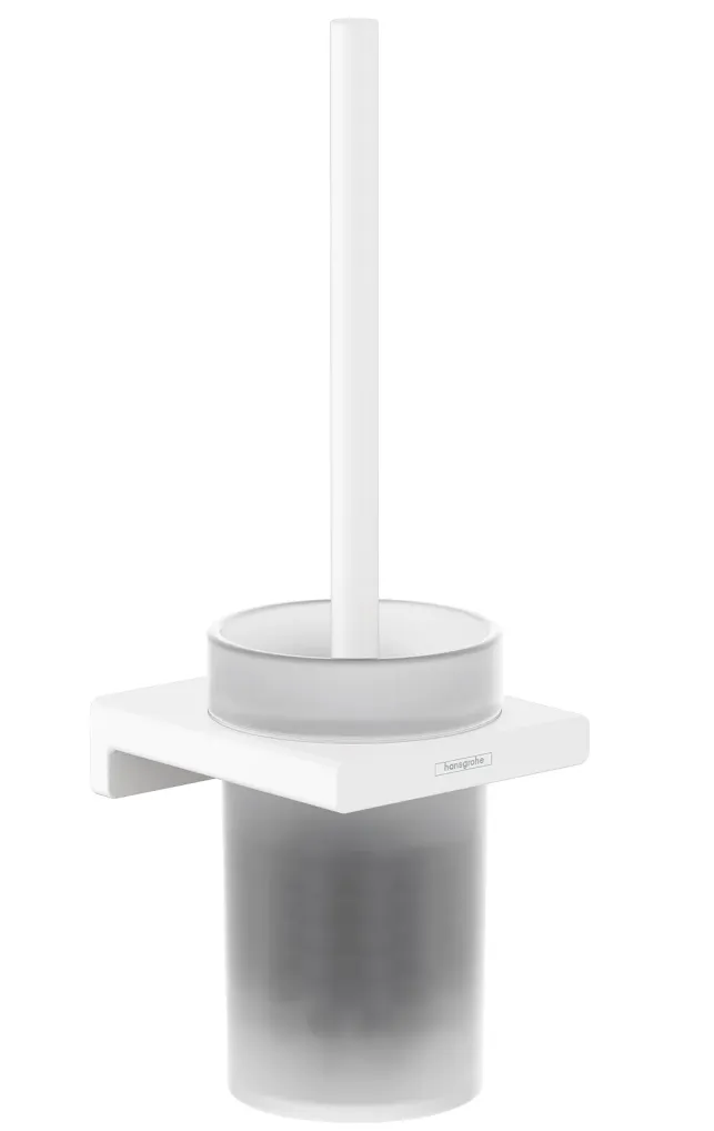 Hansgrohe AddStoris Wall Mounted Toilet Brush Holder - Matt White 3 Hansgrohe AddStoris Wall Mounted Toilet Brush Holder - Matt White