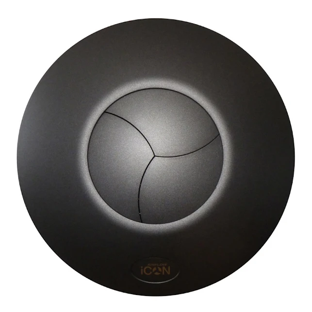 Airflow ICON 30 Anthracite Cover For 100mm ICON Extractor Fans - 52634506B 3 Airflow ICON 30 Anthracite Cover For 100mm ICON Extractor Fans - 52634506B