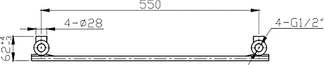 DuraTherm Flat Panel Heated Towel Rail Chrome - 1200 X 600mm 7 DuraTherm Flat Panel Heated Towel Rail Chrome - 1200 X 600mm - Image 5