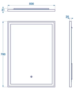 Croydex Burley Black Framed LED Bathroom Mirror -Bathroom Supplies Sales 2024 47a4b74c a1af 420e b2d4 3e3db55eb947