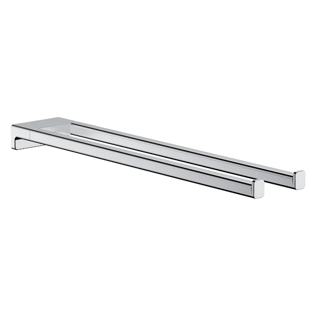 Hansgrohe AddStoris Twin-Handle Towel Holder 445mm Chrome - 41770000 3 Hansgrohe AddStoris Twin-Handle Towel Holder 445mm Chrome - 41770000