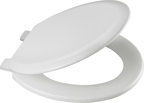 Bemis 5000 Round White Moulded Wood Toilet Seat 3 Bemis 5000 Round White Moulded Wood Toilet Seat