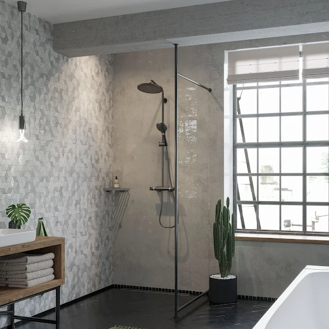 Hansgrohe AddStoris Corner Shower Caddy Shelf Brushed Black - 41741340 4 Hansgrohe AddStoris Corner Shower Caddy Shelf Brushed Black - 41741340 - Image 2