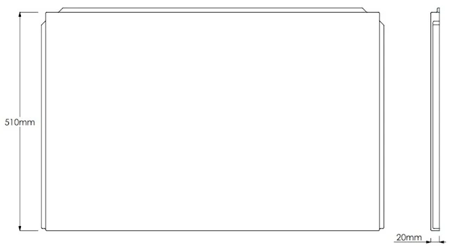 Essentials White Gloss Acrylic Bath End Panel - 800mm 5 Essentials White Gloss Acrylic Bath End Panel - 800mm - Image 3