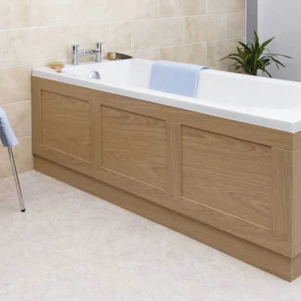 Ceramica Oak MDF Bath Side Panel - 1700mm 3 Ceramica Oak MDF Bath Side Panel - 1700mm