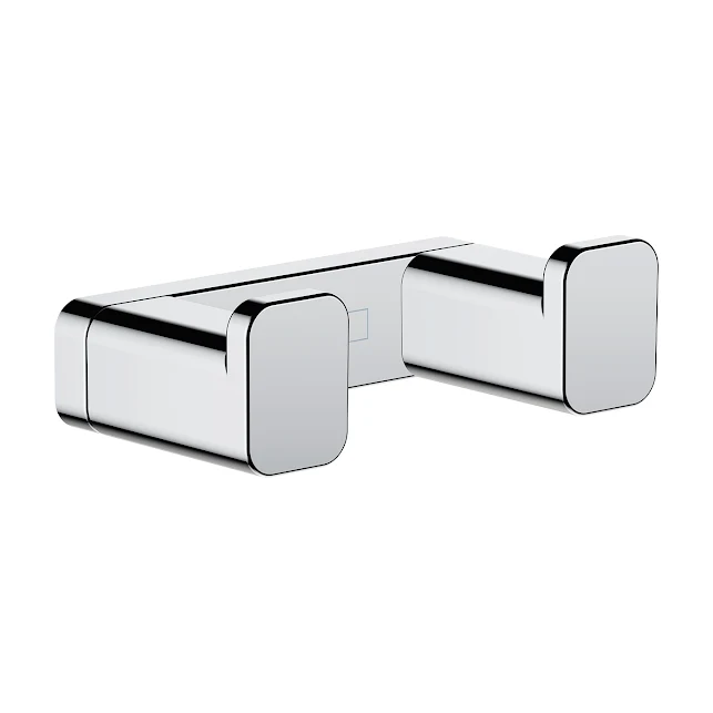 Hansgrohe AddStoris Double Robe Hook Chrome - 41755000 6 Hansgrohe AddStoris Double Robe Hook Chrome - 41755000 - Image 4