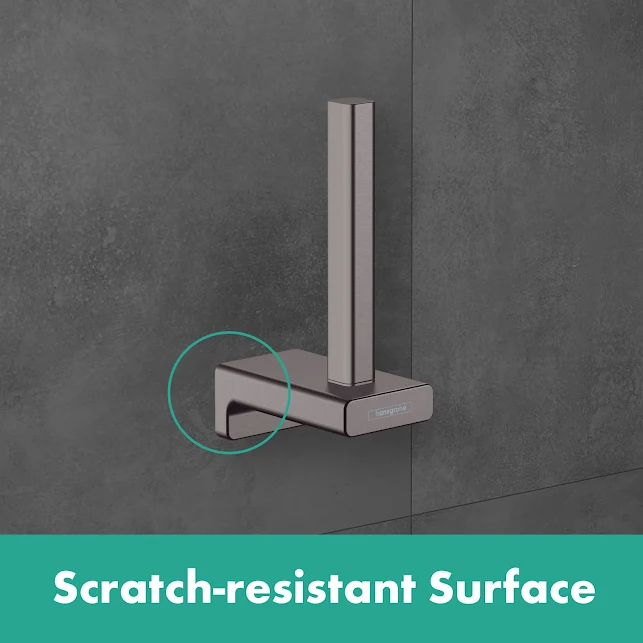 Hansgrohe AddStoris Spare Toilet Roll Holder Brushed Black - 41756340 4 Hansgrohe AddStoris Spare Toilet Roll Holder Brushed Black - 41756340 - Image 2