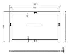 Artis Charcoal Grey 600 X 1000mm Framed Bathroom Mirror -Bathroom Supplies Sales 2024 584e5768 a536 4729 abb8 8968825f6d96