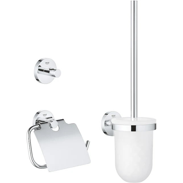Grohe Essentials 3-in-1 City Accessories Set Chrome 40407001 3 Grohe Essentials 3-in-1 City Accessories Set Chrome 40407001