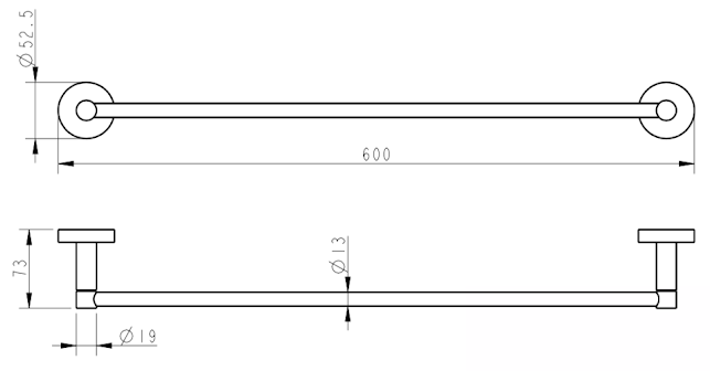 Architeckt Venus Chrome Towel Rail 6 Architeckt Venus Chrome Towel Rail - Image 4