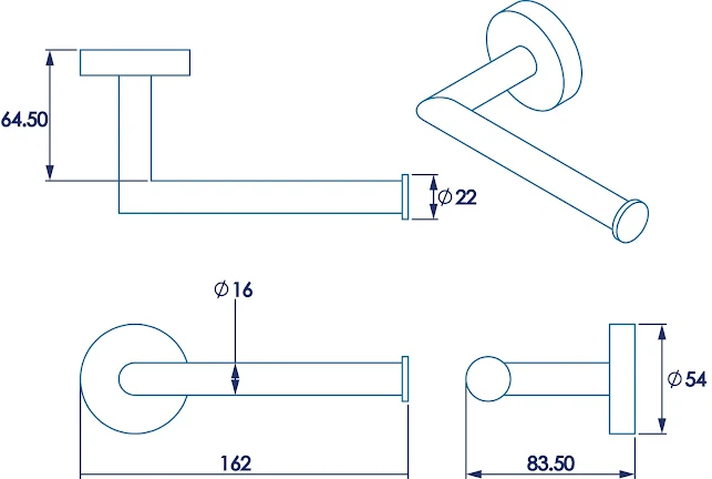 Croydex Epsom Accessory Pack Black 7 Croydex Epsom Accessory Pack Black - Image 5
