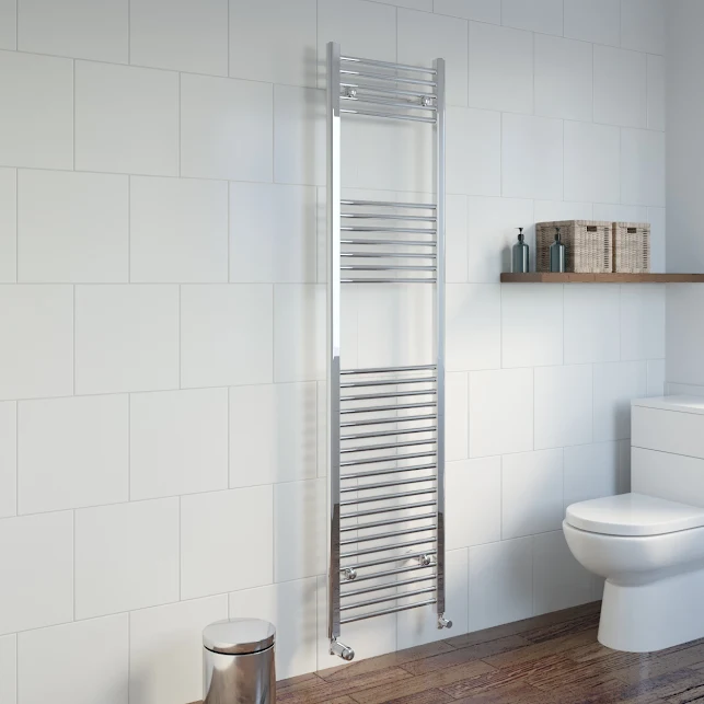 DuraTherm Heated Towel Rail Chrome 1800 X 450mm Flat 4 DuraTherm Heated Towel Rail Chrome 1800 X 450mm Flat - Image 2
